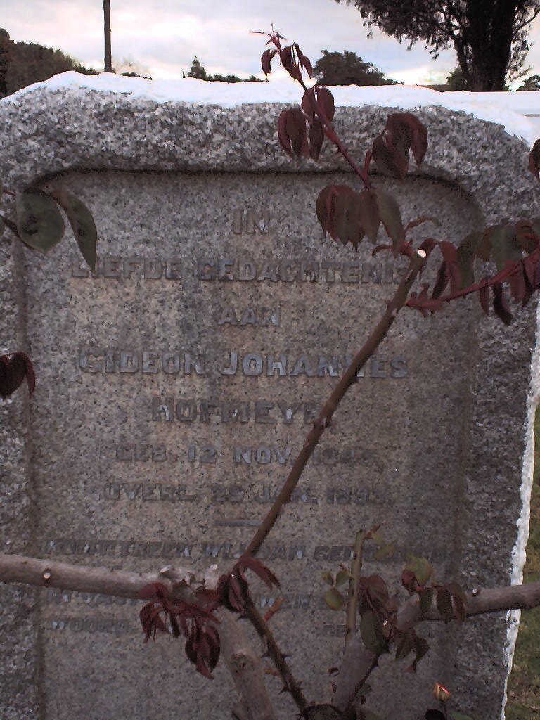 HOFMEYR Gideon Johannes 184?-1893