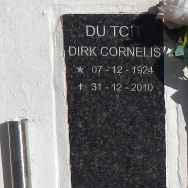 TOIT Dirk Cornelis, du 1924-2010