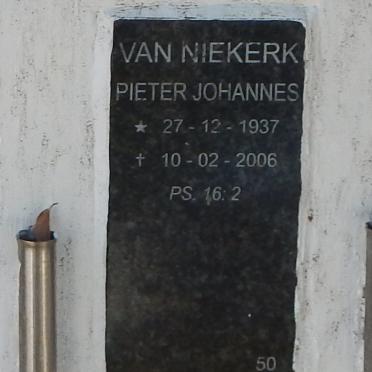 NIEKERK Pieter Johannes, van 1937-2006