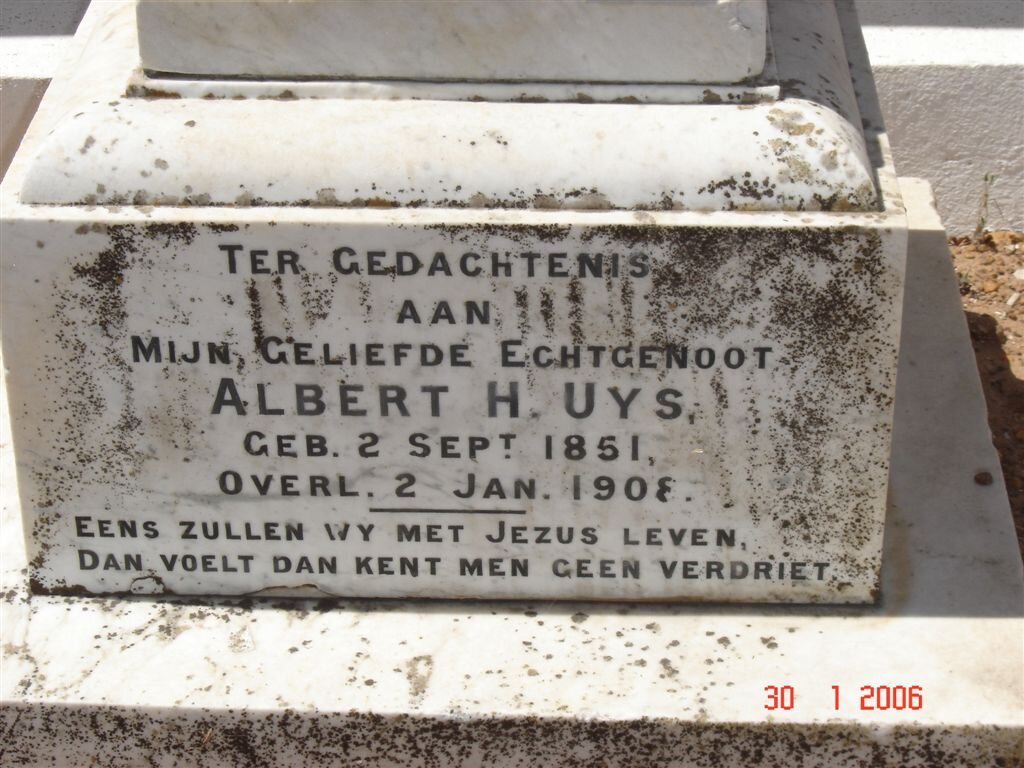 UYS Albert H. 1851-1908