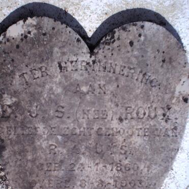 UYS E.J.S. nee ROUX 1860-1903