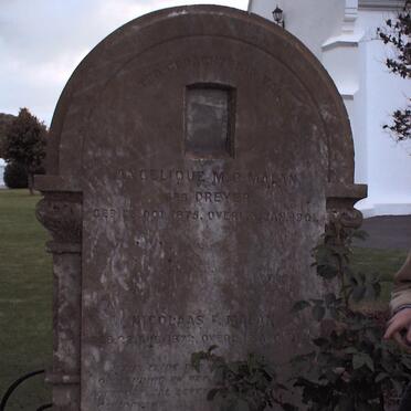 MALAN Nicolaas F.1872-1889 &amp; Angelique M.B. DREYER 1875-1904