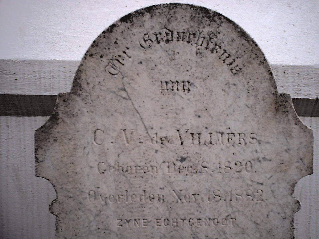 VILLIERS C.V., de 1820-1892 &amp; E.J. DE JONGH 1825-1887 :: DE VILLIERS Kitty 1864-1886