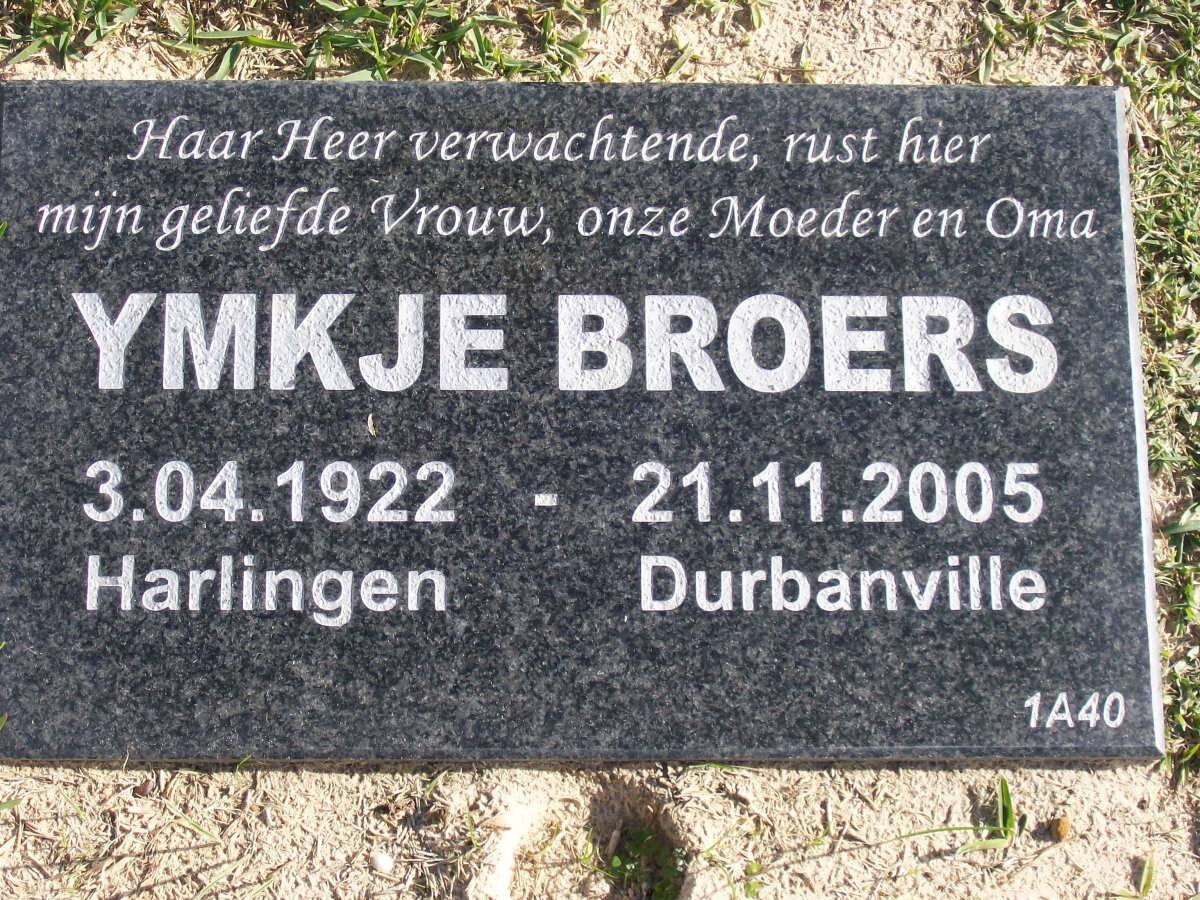 BROERS Ymkje 1922-2005