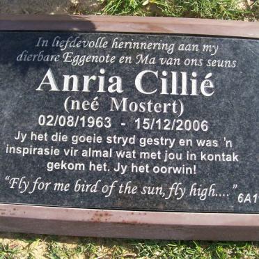 CILLIE Anria nee MOSTERT 1963-2006