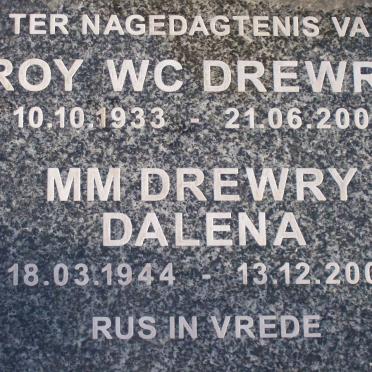 DREWRY W.C. 1933-2004 &amp; M.M. 1944-2004