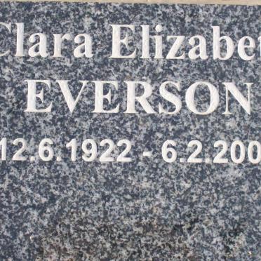 EVERSON Clara Elizabeth 1922-2005