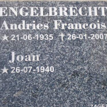 ENGELBRECHT Andries Francois 1935-2007 &amp; Joan 1940-