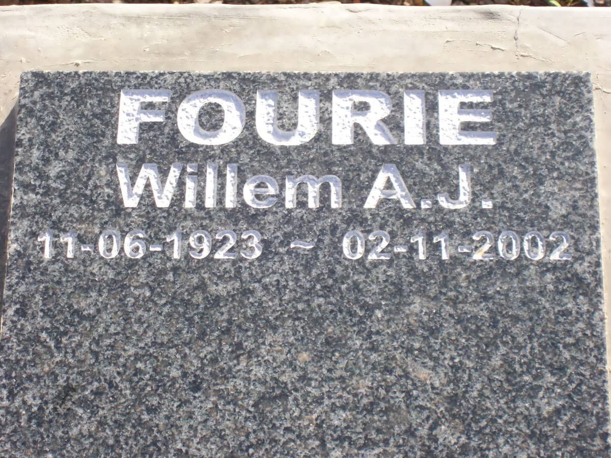FOURIE Willem A.J. 1923-2002