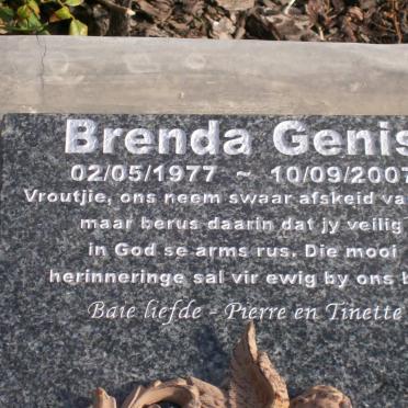 GENIS Brenda 1977-2007