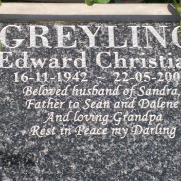 GREYLING Edward Christian 1942-2007