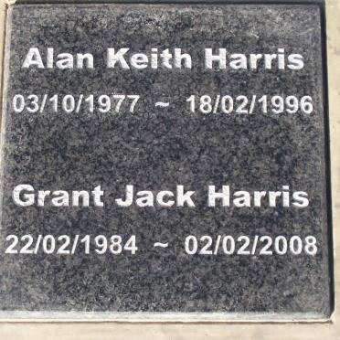 HARRIS Alan Keith 1977-1996 :: HARRIS Grant Jack 1984-2008