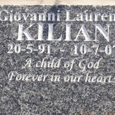 KILIAN Giovanni Laurence 1991-2007