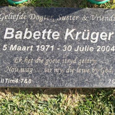 KRUGER Babette 1971-2004