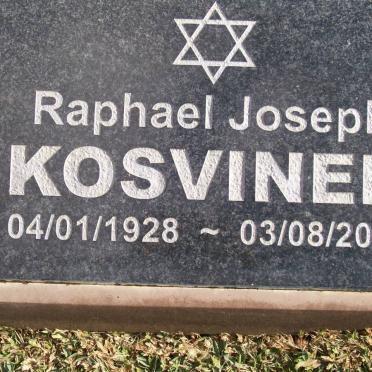 KOSVINER Raphael Joseph 1928-2007