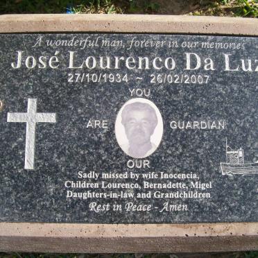 LUZ Jose Lourenco, da 1934-2007