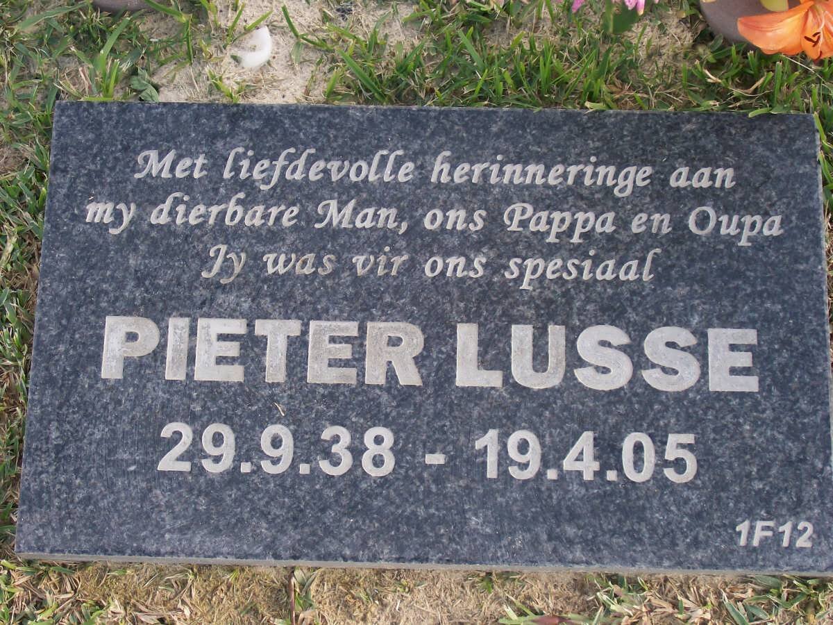 LUSSE Pieter 1938-2005