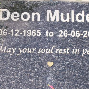 MULDER Deon 1965-2006
