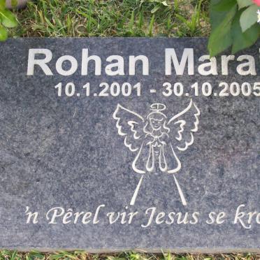 MARAIS Rohan 2001-2005