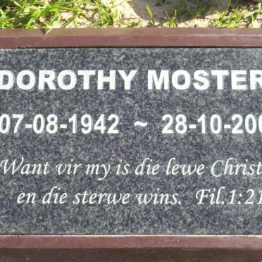 MOSTERT Dorothy 1942-2007