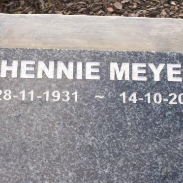 MEYER Hennie 1931-2007