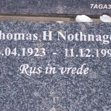 NOTHNAGEL Thomas H. 1923-1999