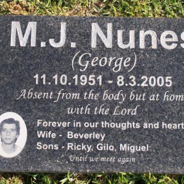 NUNES M.J. 1951-2005