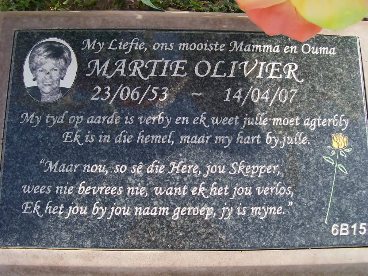 OLIVIER Martie 1953-2007