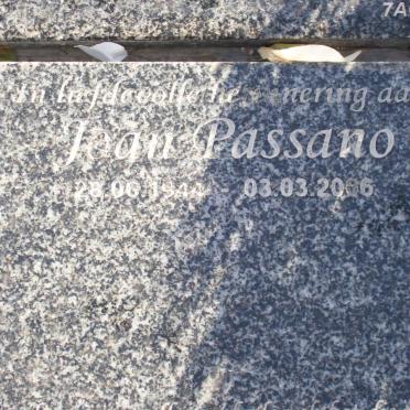 PASSANO Joan 1944-2006