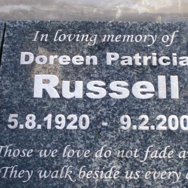 RUSSELL Doreen Patricia 1920-2008
