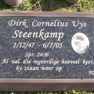 STEENKAMP Dirk Cornelius Uys 1947-2005