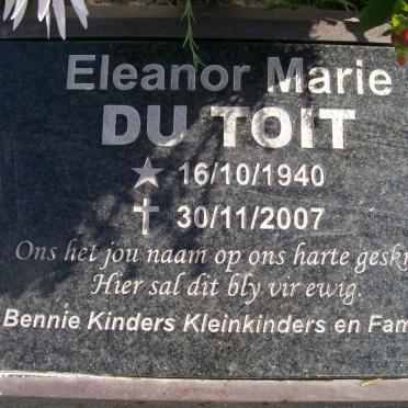 TOIT Eleanor Marie, du 1940-2007