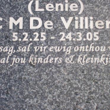 VILLIERS C.M., de 1925-2005
