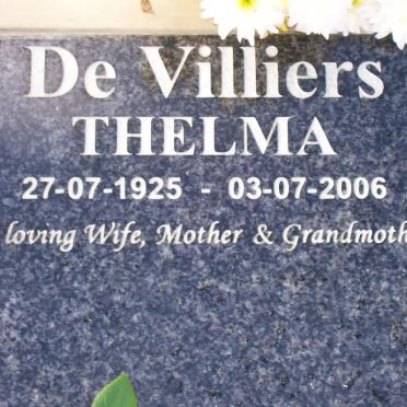 VILLIERS Thelma, de 1925-2006