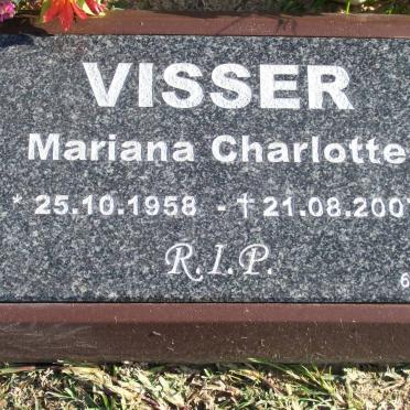 VISSER Mariana Charlotte 1958-2007