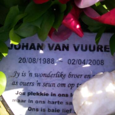 VUUREN Johan, van 1988-2008