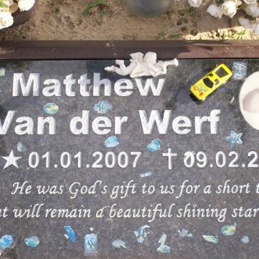 WERF Matthew, van der 2007-2007