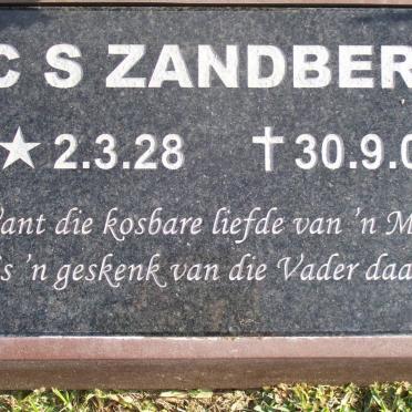 ZANDBERG C.S. 1928-2007