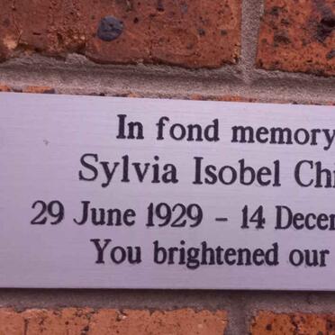 CHINERY Sylvia Isobel 1929-2015