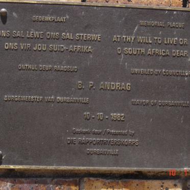 3. Memorial Plaque unveiled in 1982