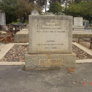 ACKERMAN Fransiscus Ewalverus 187?-1940 &amp; Francina 1869-191?