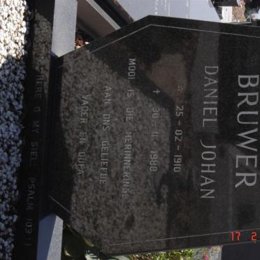 BRUWER Daniel Johan 1910-1988