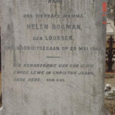 BOSMAN Helen nee LOUBSER -1946