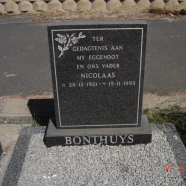 BONTHUYS Nicolaas 1921-1993