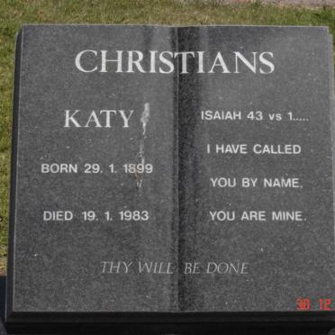 CHRISTIANS Katy 1899-1983