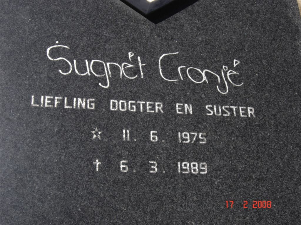 CRONJé Sugnét 1975-1989