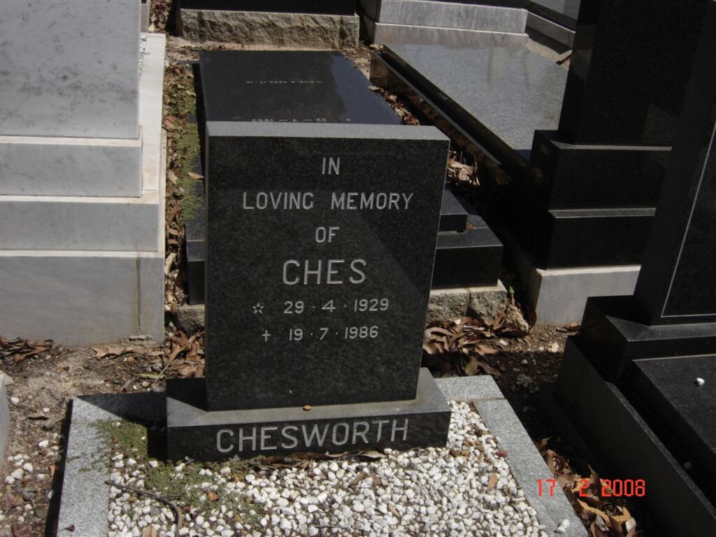 CHESWORTH Ches 1929-1986