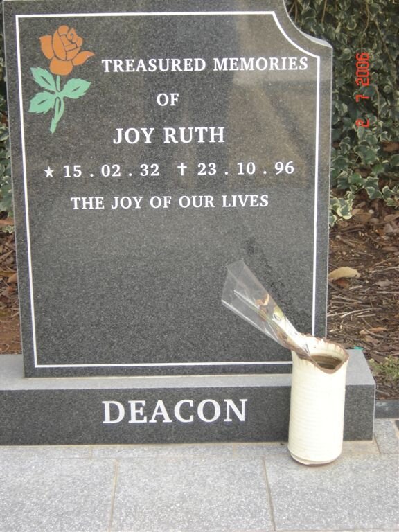 DEACON Joy Ruth 1932-1996