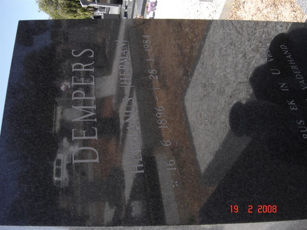 DEMPERS Hermanus 1896-1984