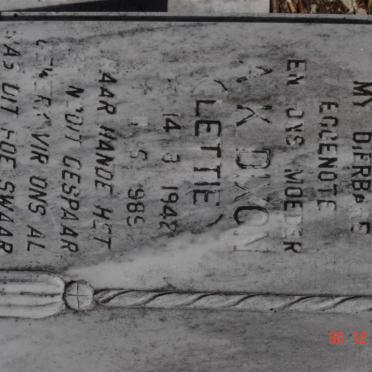 DIXON A.K. 1942-1989